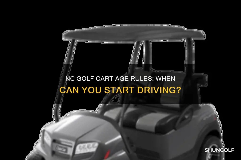 how old to drive a golf cart in nc