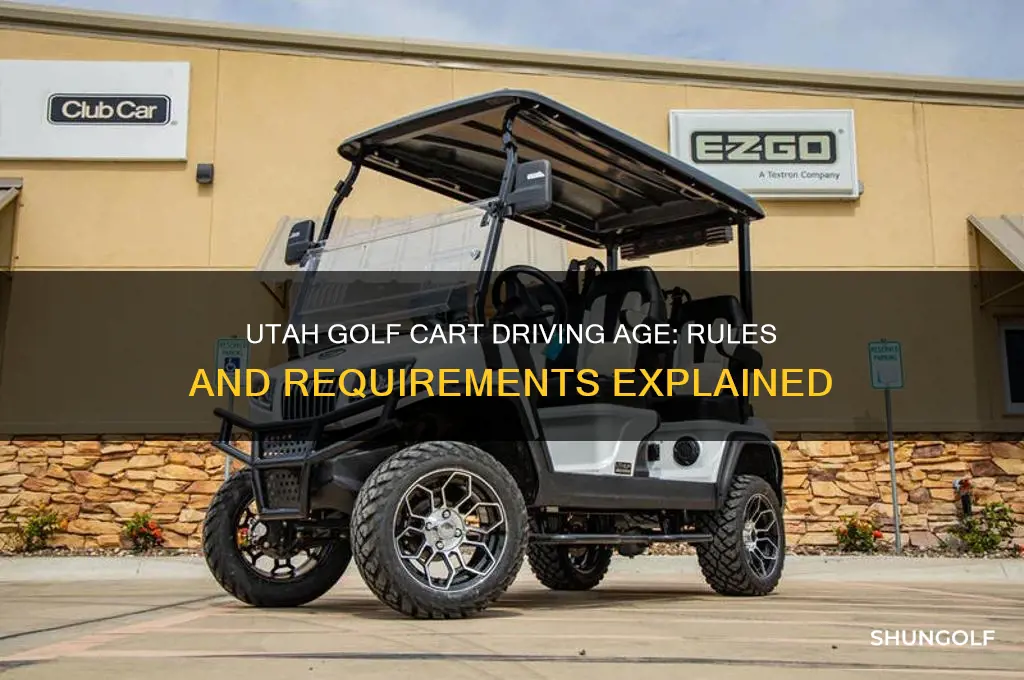how old to drive a golf cart in utah