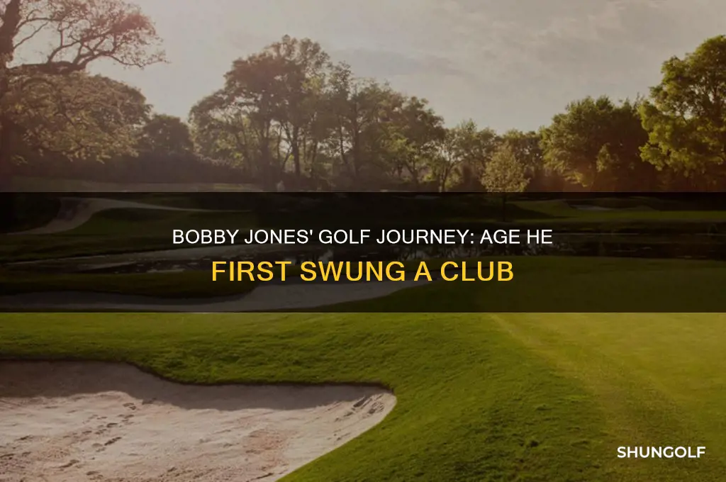 how old was bobby jones when he starated playing golf