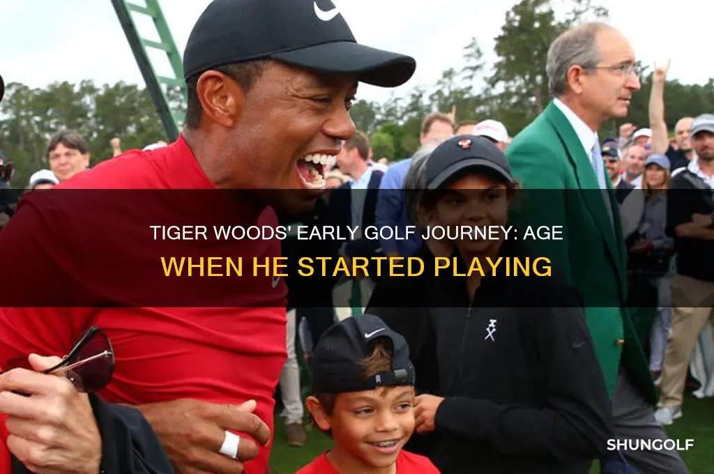 how old was tiger when he started playing golf