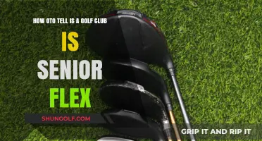 Identifying Senior Flex Golf Clubs: A Comprehensive Guide for Golfers