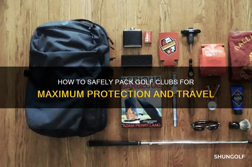 how pack golf clubs protect