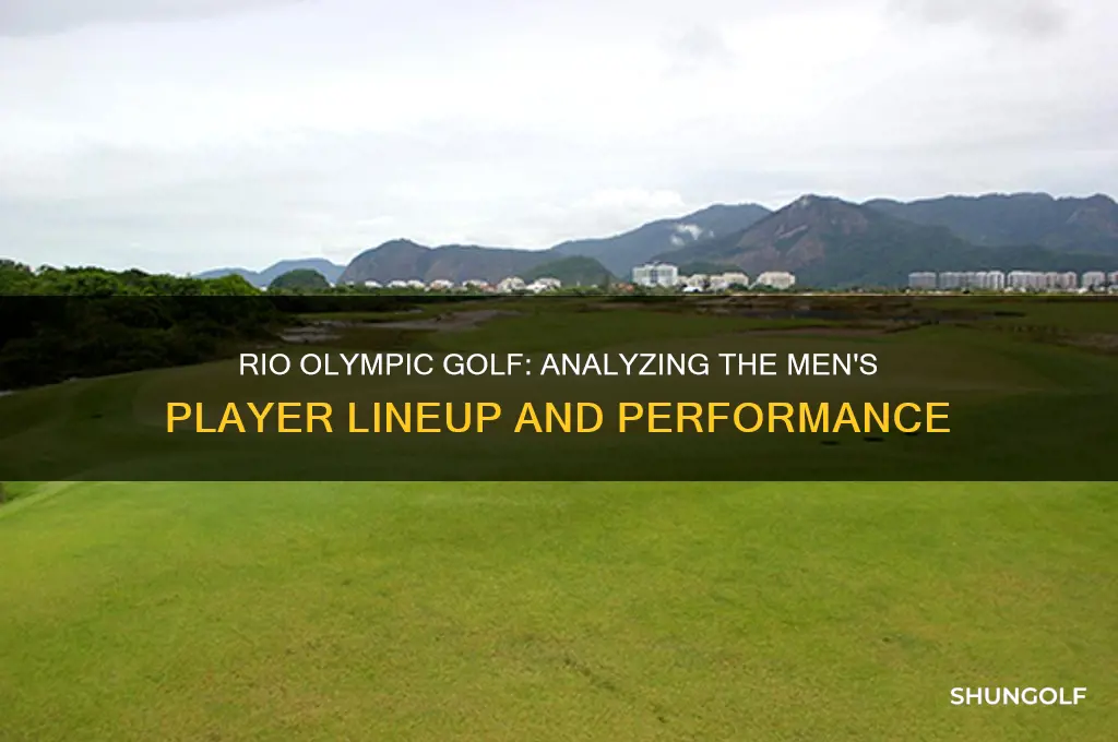 how players were in men olylimic golf in rio