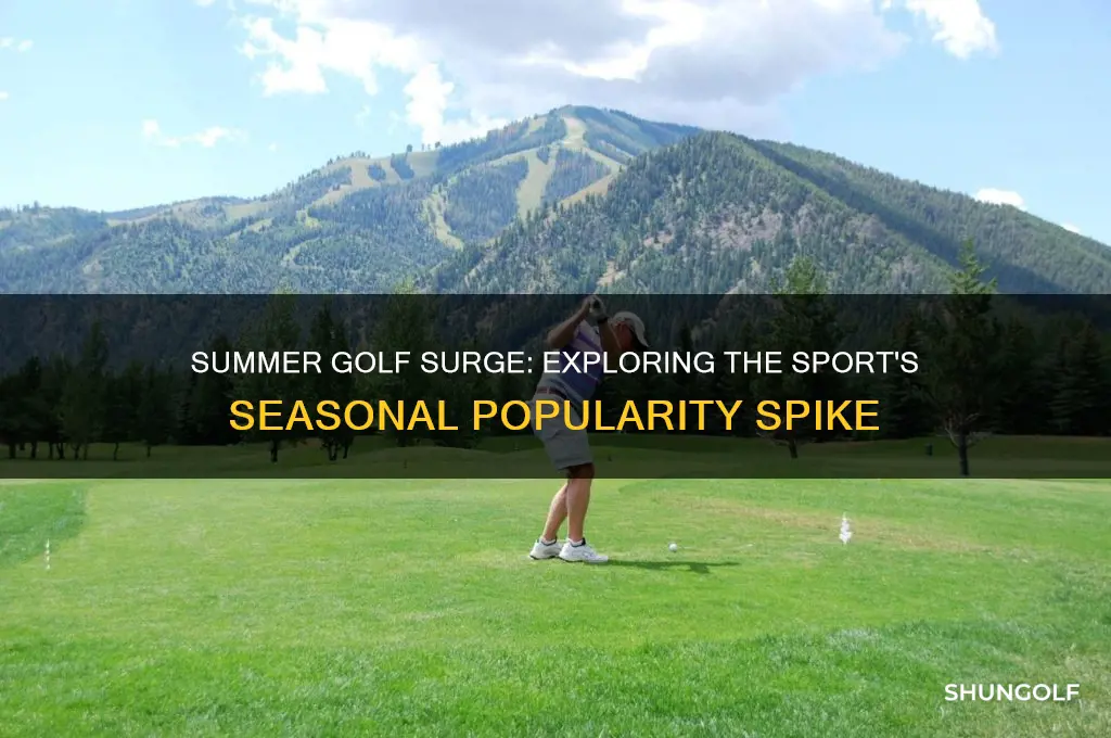 how popular is golf during the summer
