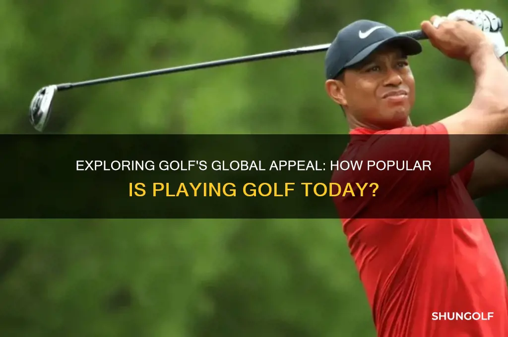 how popular is playing golf