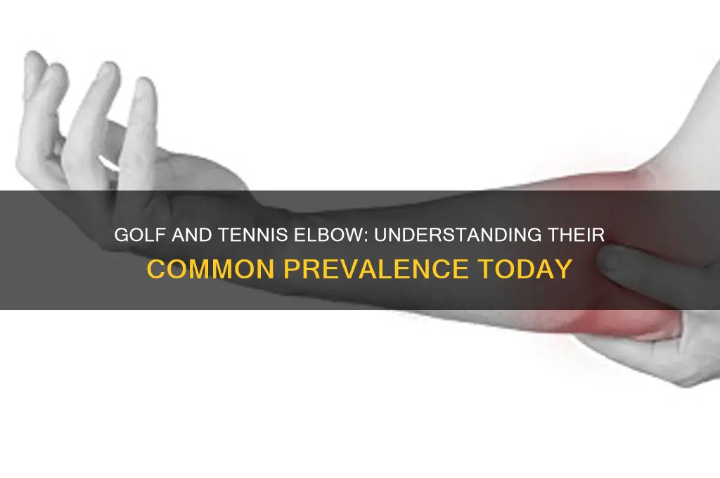 how prevelant is golf and tennis elbow