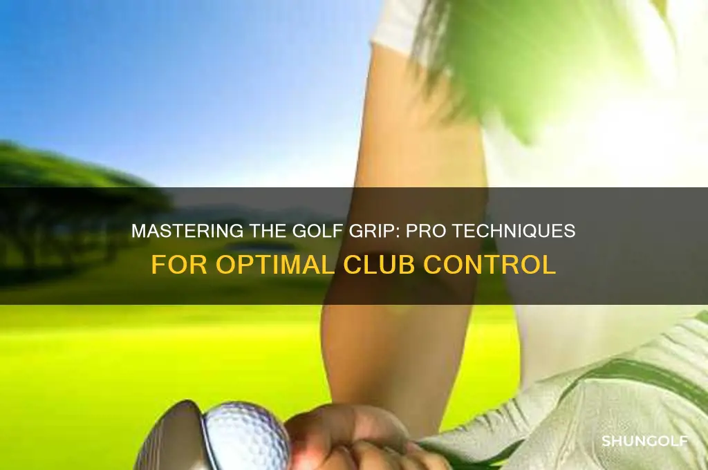 how pros grip golf club