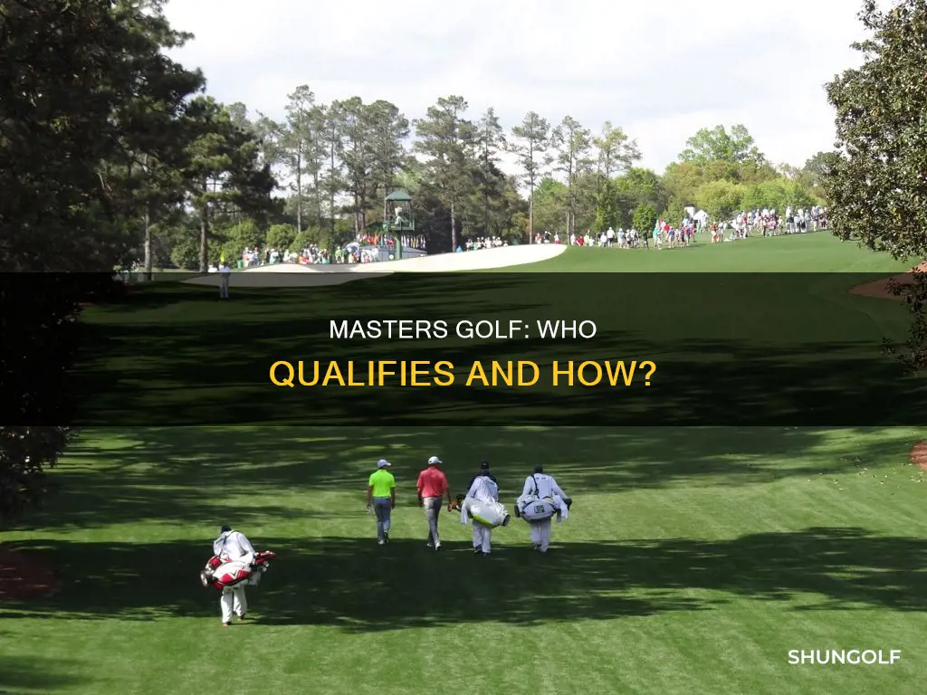 how qualify for masters golf