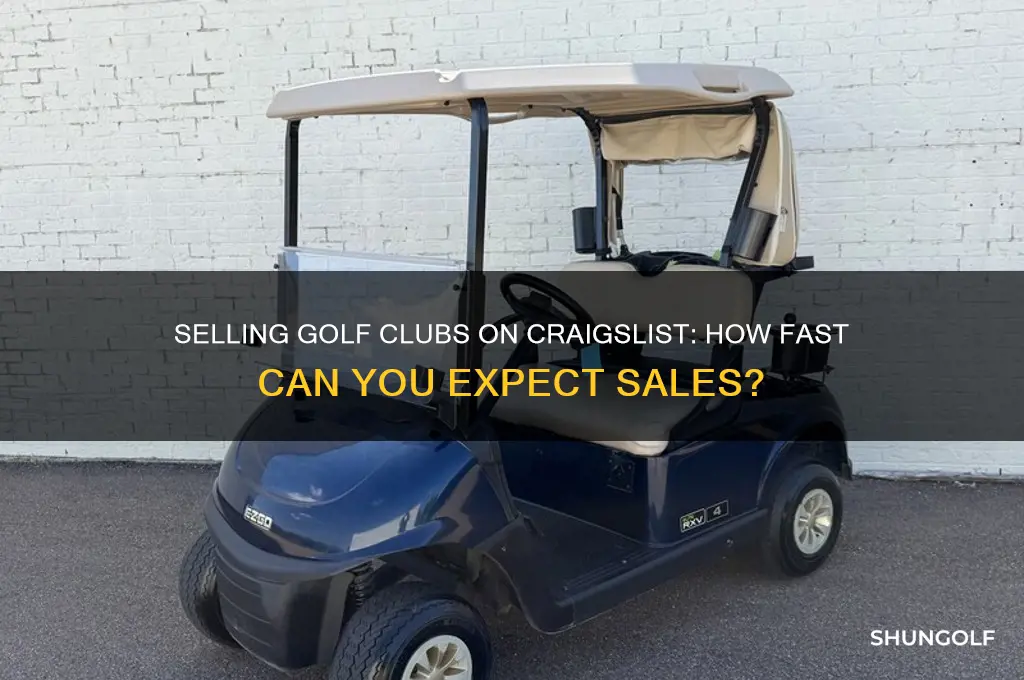 how quick will golf clubs sell on craigslist