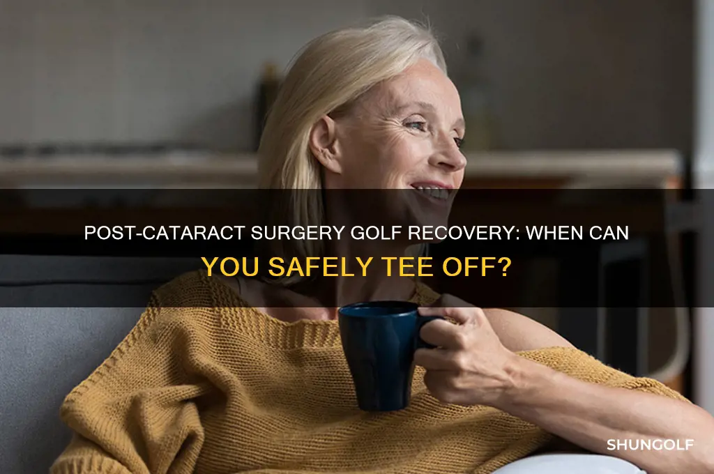 how quickly can i play golf after cataract surgery