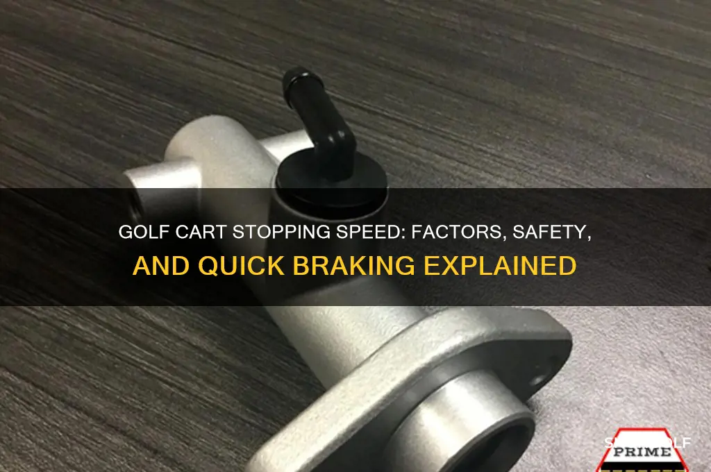 how quickly do golf carts stop