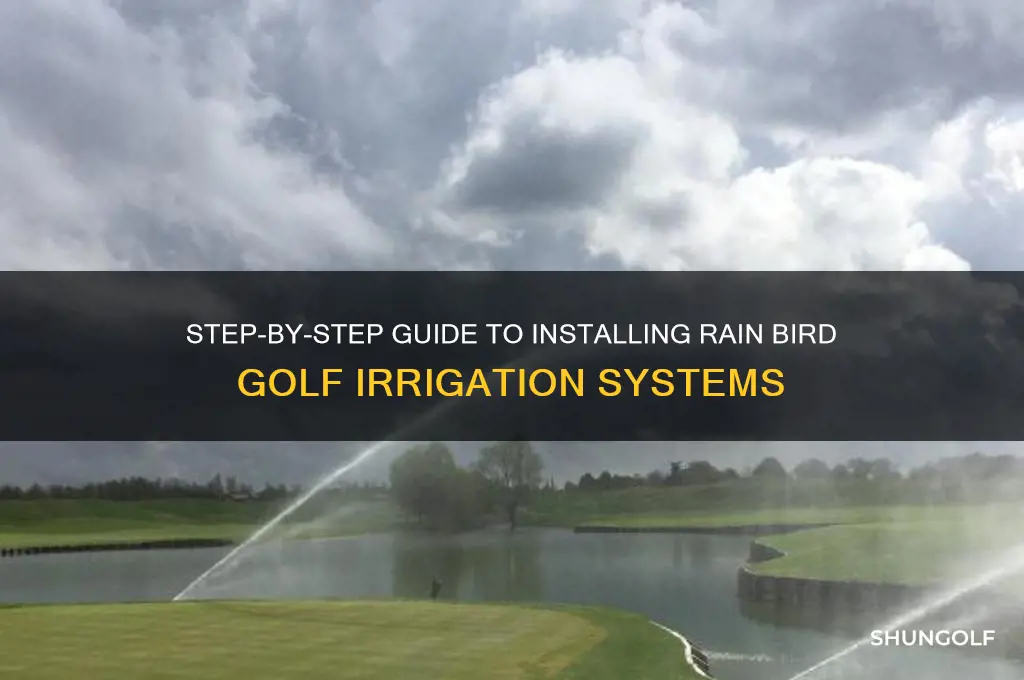 how rain bird golf irrigation systems are installed