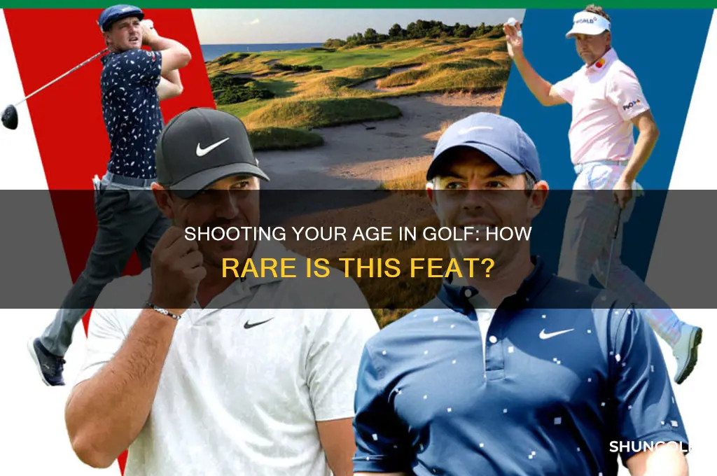 how rare is it to shoot your age in golf
