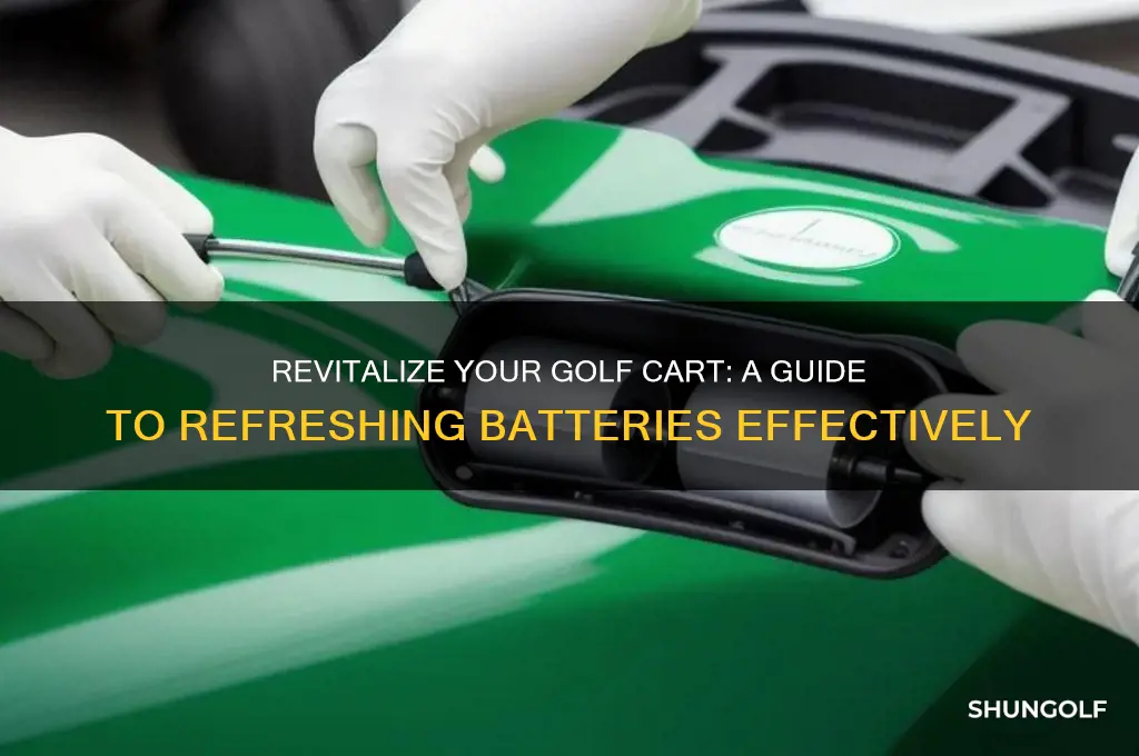 how refressen a golf cart battery