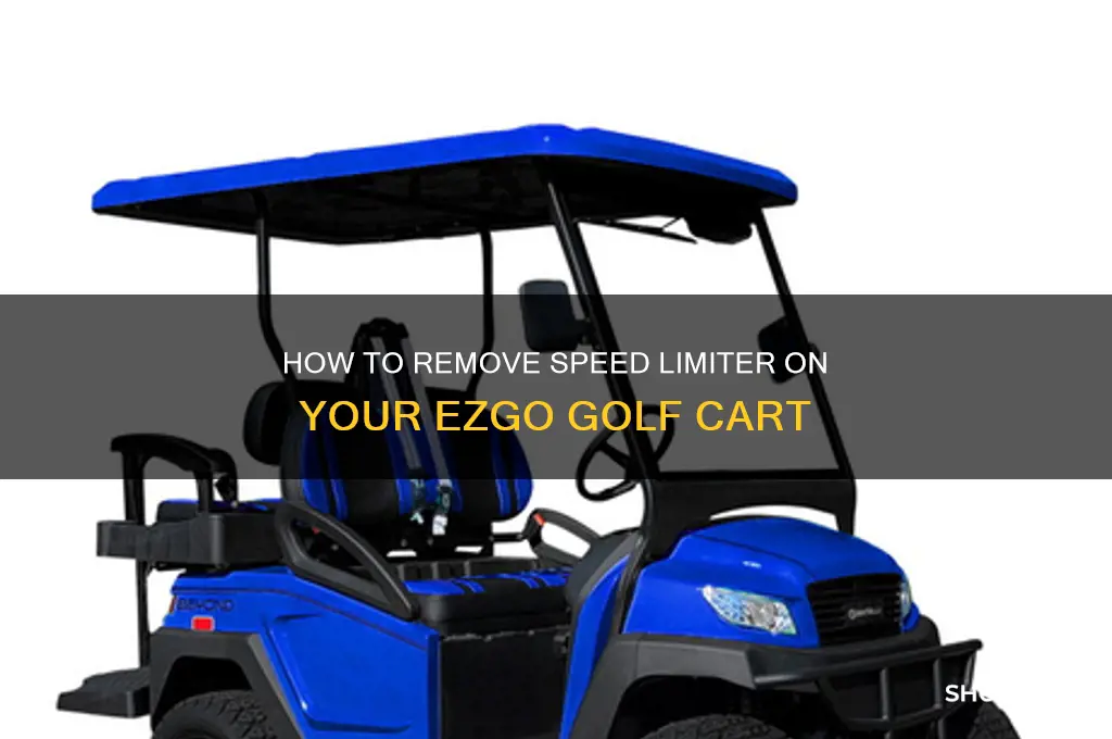 how remove speed contact on ezgo golf cart