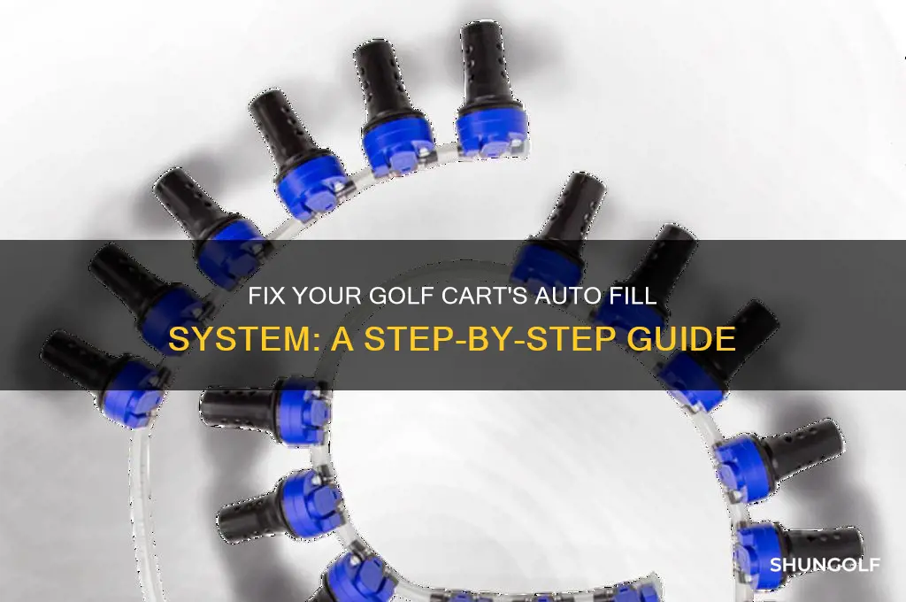 how repair auto fill system for golf cart batteries