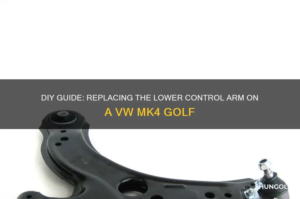 how replacement the lower control arm mk4 golf
