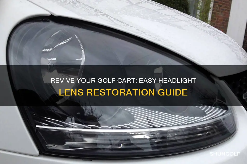 how restore golf cart headlight lens