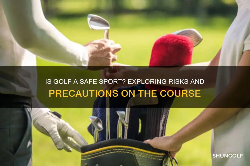 how safe is it to play golf