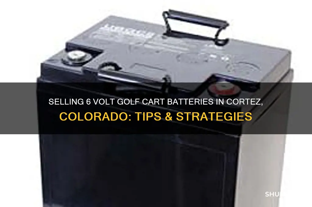how sell 6 volt golf cart batteries in cortez colorado