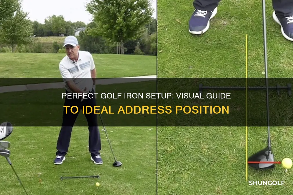 how should a golf iron look at address