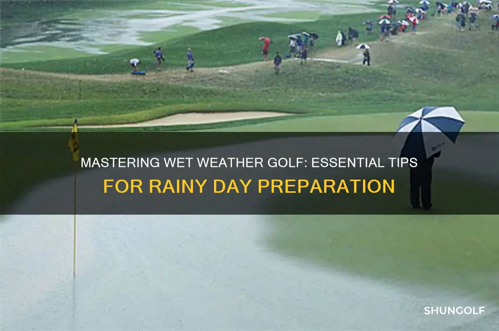 how should a golfer prepare for rain