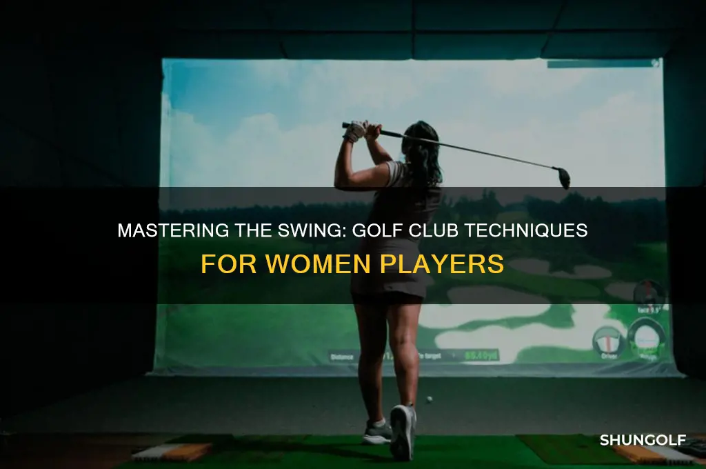 how should a woman swing a golf club