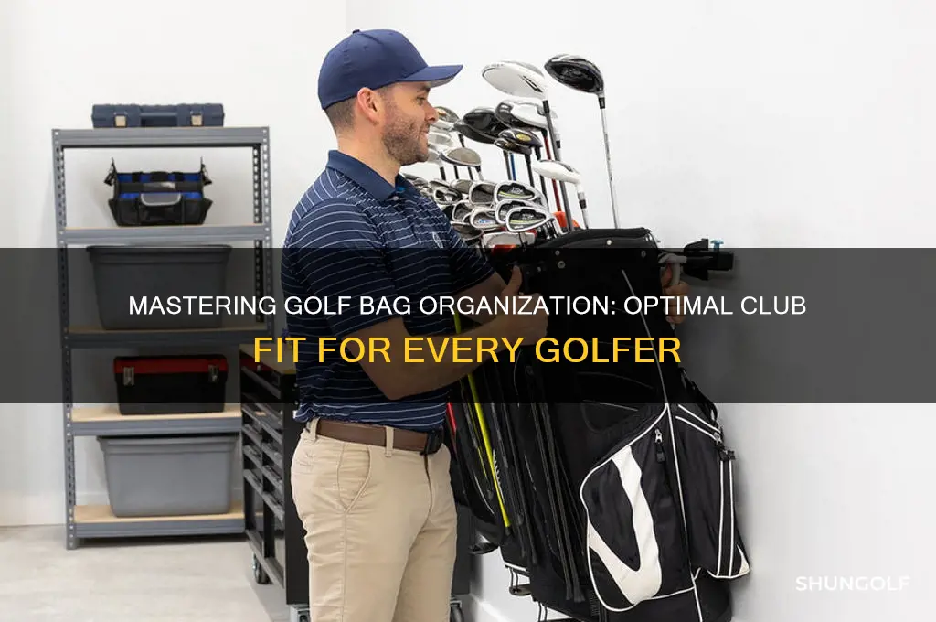 how should golf clubs fit in bag