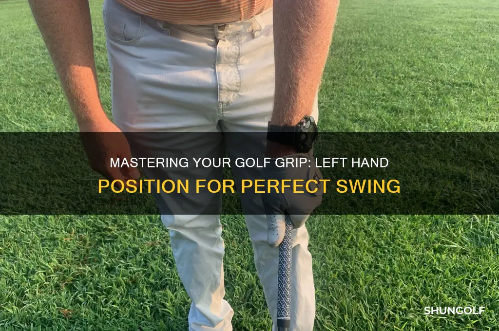 how should the golf club be in my left hand