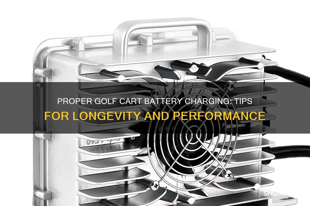 how should u charge golf cart batteries