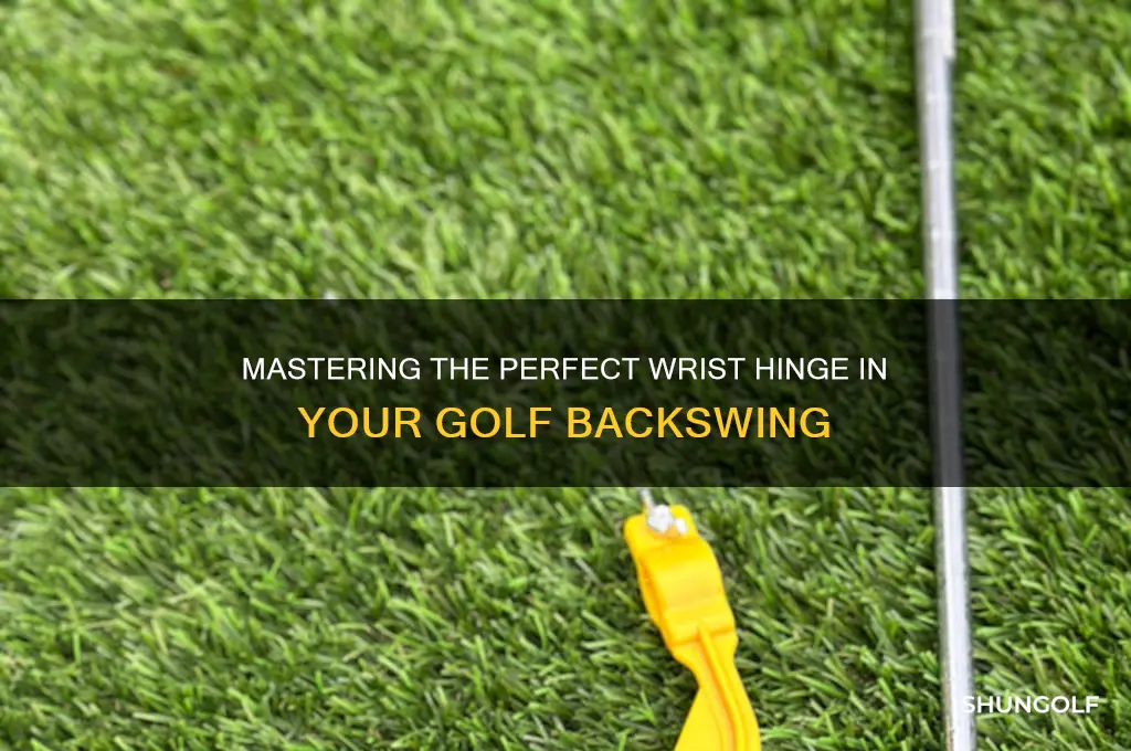 how should wrist bend in golf backswing