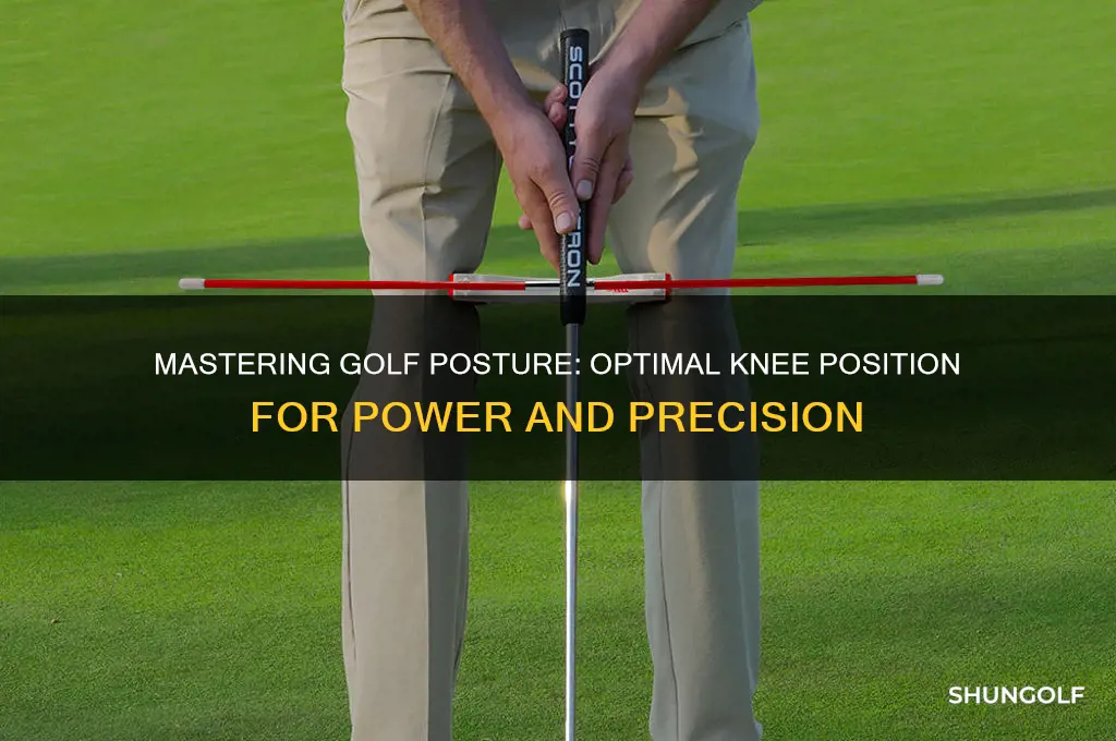 how should your knees be in golf