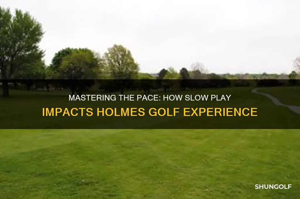 how slow does play holmes golf