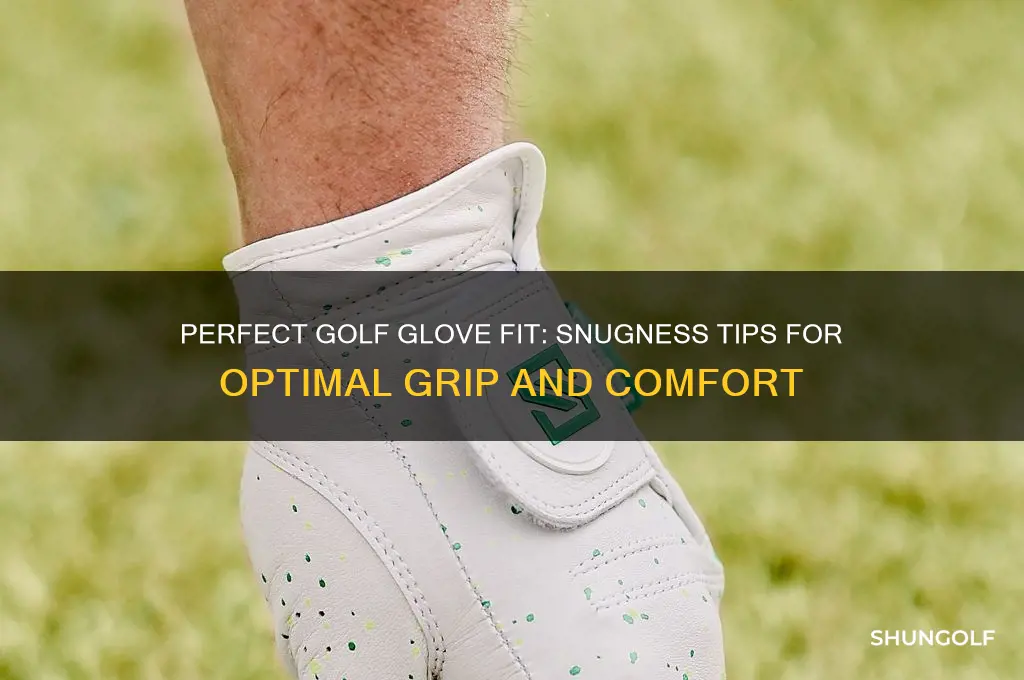 how snug should a golf glove fit