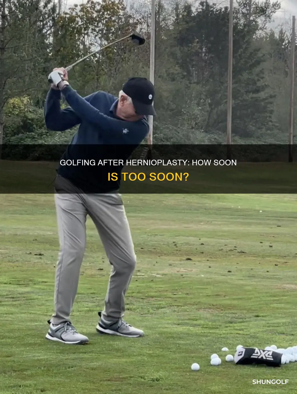 how soon golf after hernioplasty