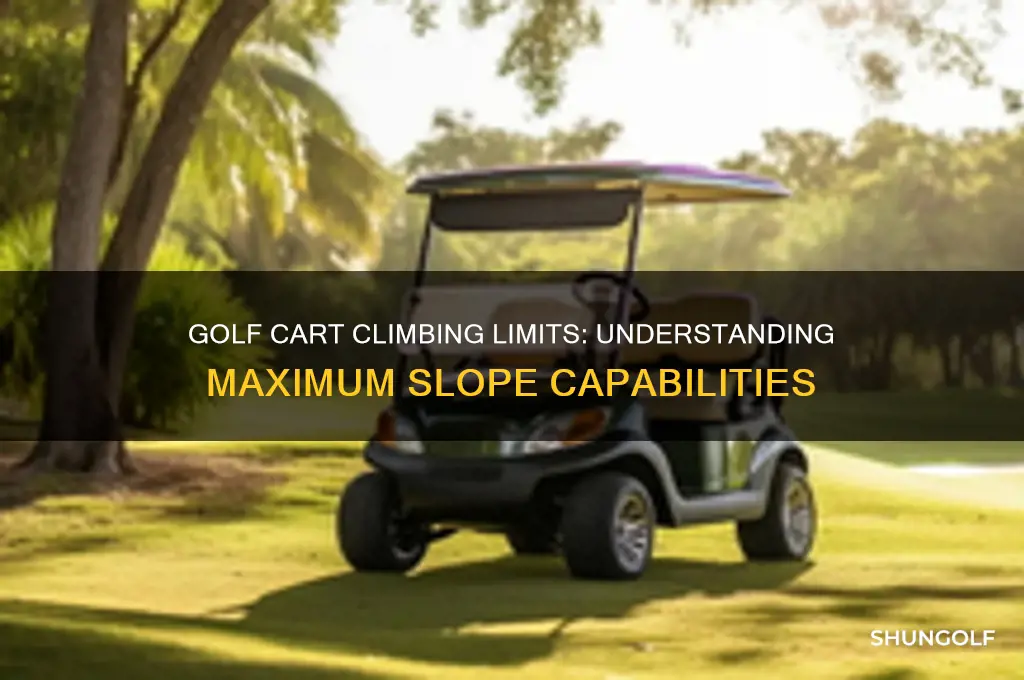 how steep can a golf cart climb