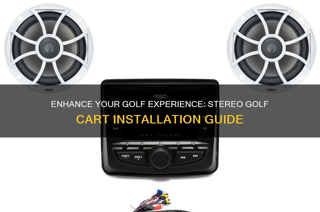 how stereo golf cart