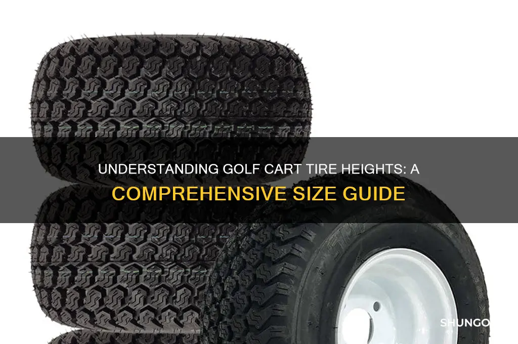 how tall are golf cart tires