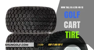 Understanding the Height of a 215 40 12 Golf Cart Tire