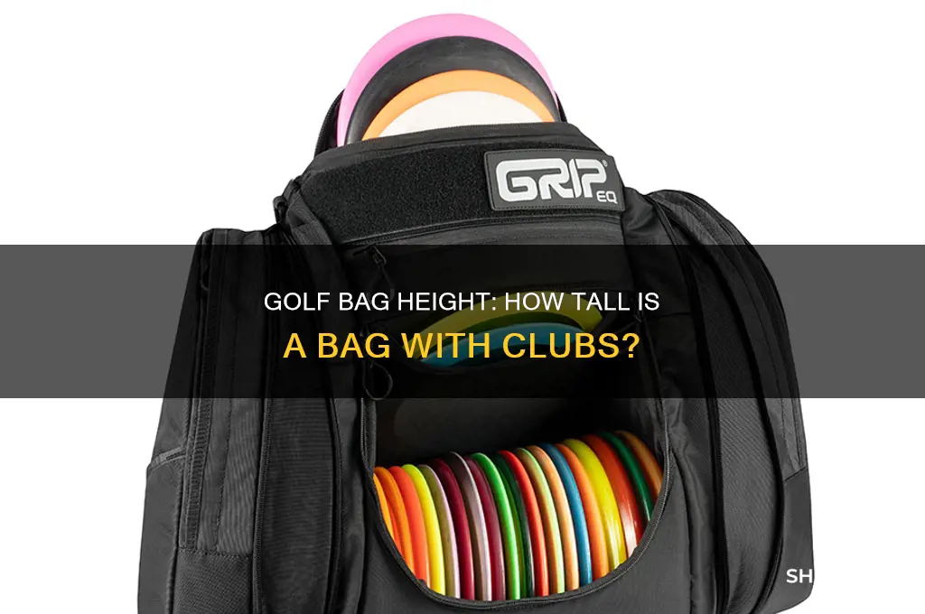 how tall is a golf bag with clubs