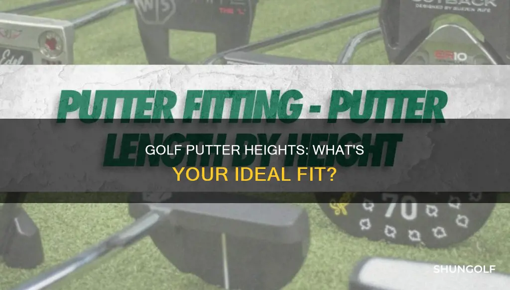 how tall is a golf putter