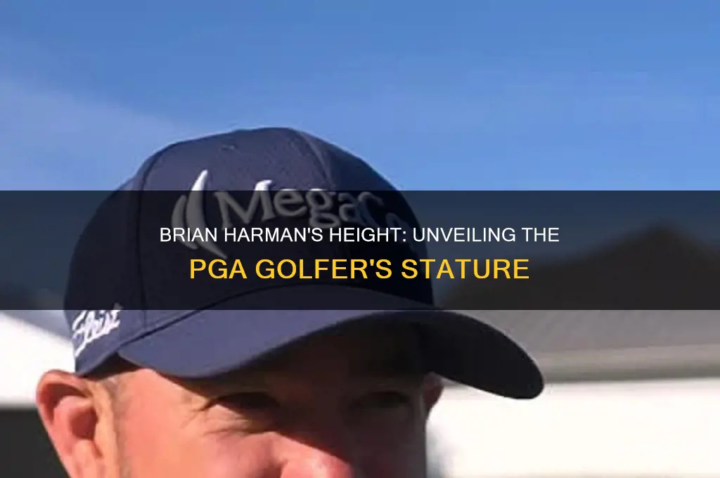 how tall is brian harman pga golfer