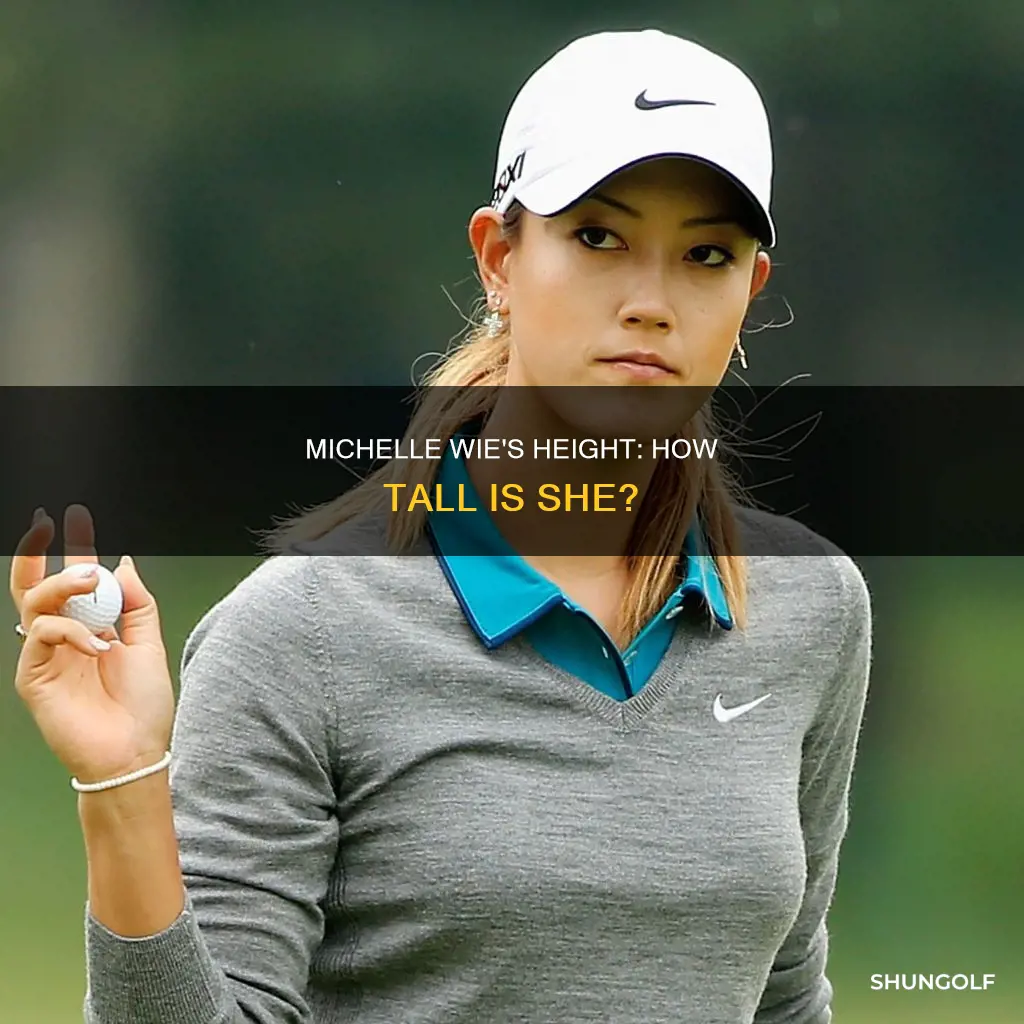 how tall is michelle wie golfer
