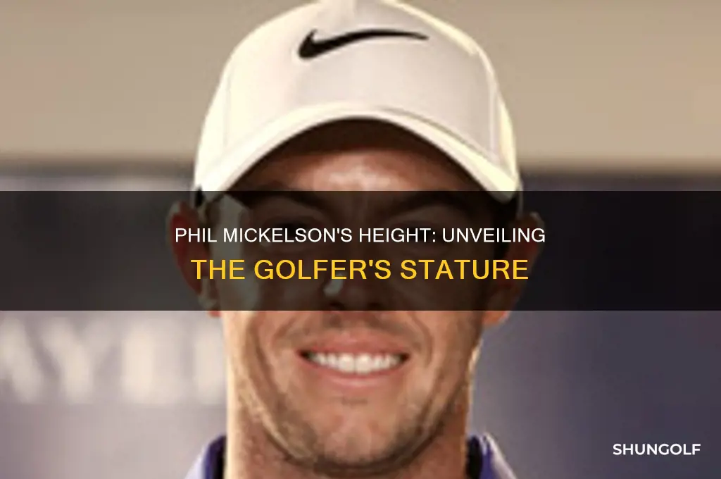 how tall is phil mickelson the golfer