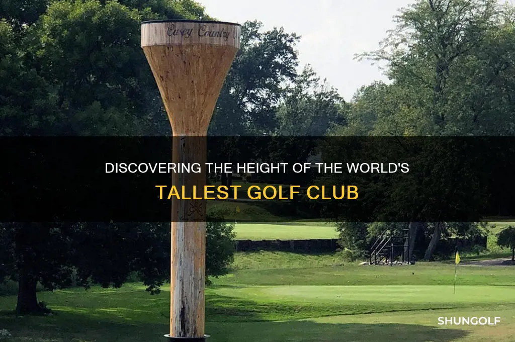 how tall is the tallest golf club