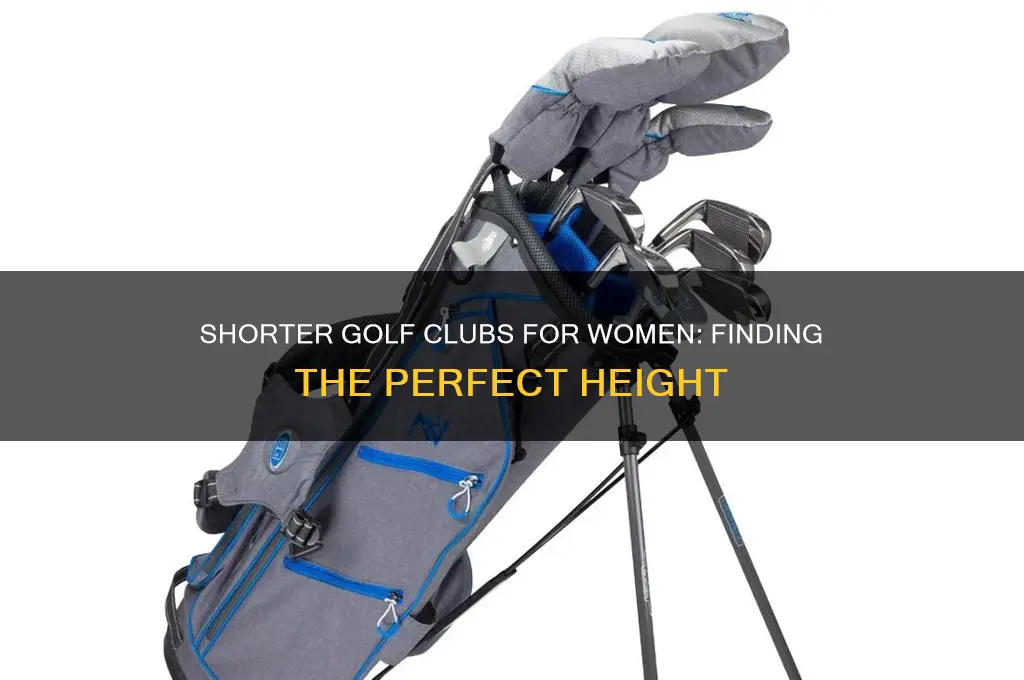 how tall to use 1 inch shorter golf clubs women