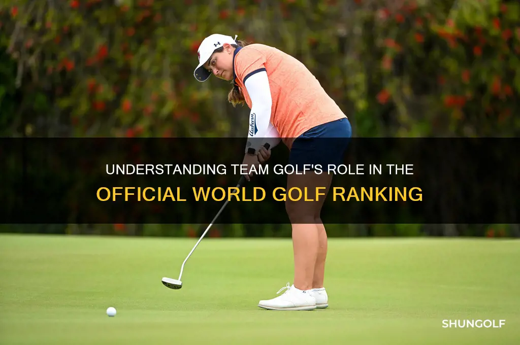 how team golf official world golf ranking