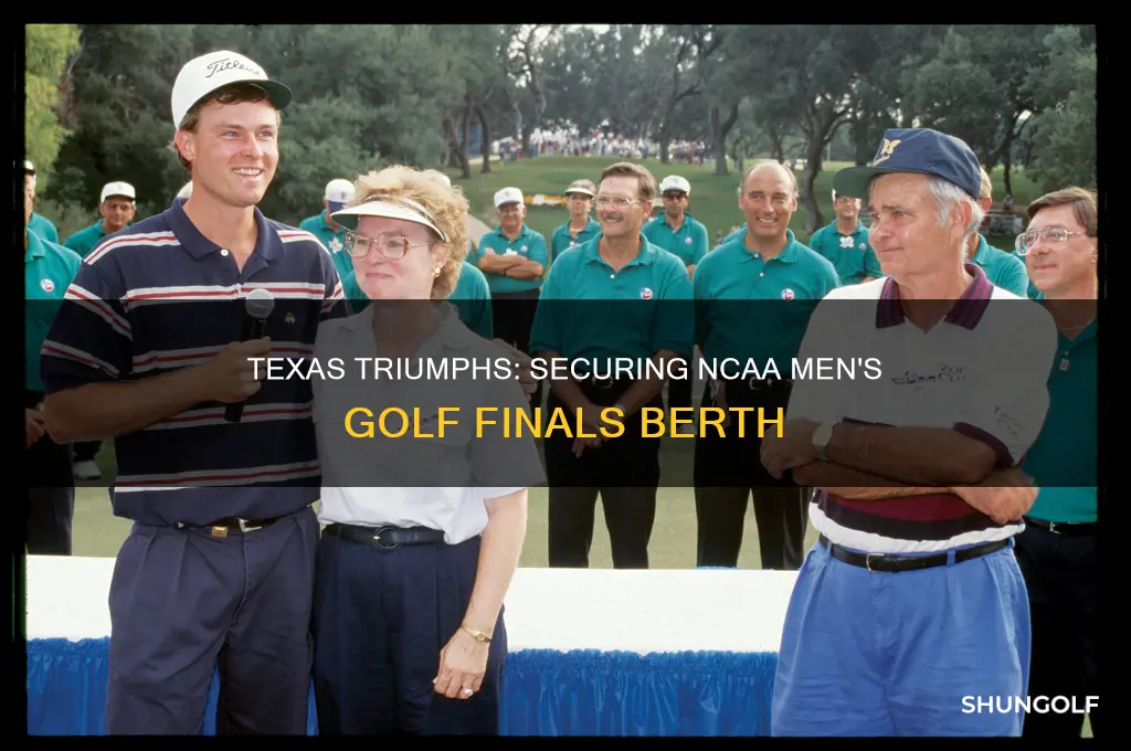 how texas won to get into finals ncaa mens golf