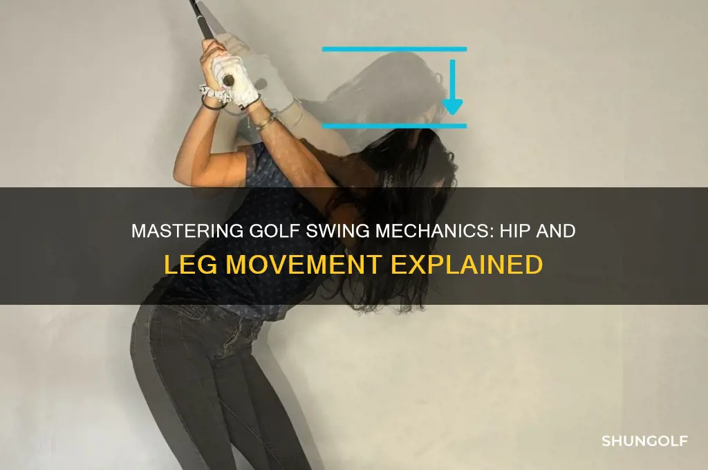 how the hips and legs move in golf