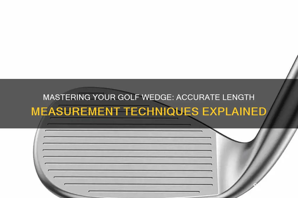 how the measure length of golf wedge